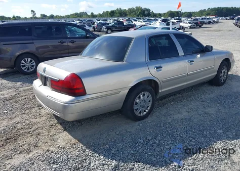 2004 Mercury Grand Marquis Gs из США, поврежденный, VIN 2MEFM74W84X687773
